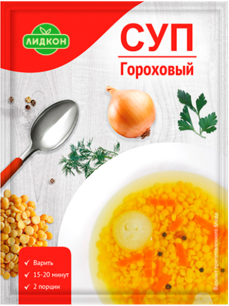 Суп Гороховый 70г*20 Лидапищеконцентраты Суп Гороховый 70г*20 Лидапищеконцентраты